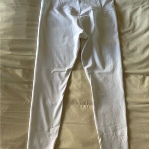 White Athleta yoga pants